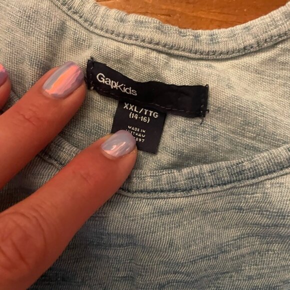 Gap Kids Blue Ombré Sumner Tank Dress Beach Cover Up - Picture 4 of 6